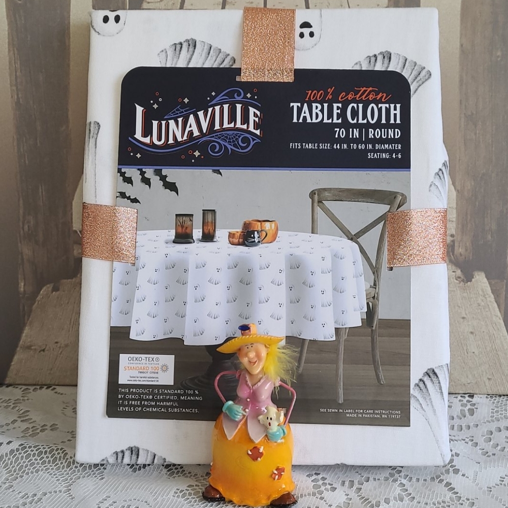 ROUND Ghost Tablecloth